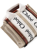Chloè Woody Canvas And Leather Nano Bag