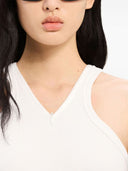 Courreges Pre Criss Cross Cotton Tank Top