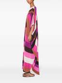 Caftan in seta stampata a pucci