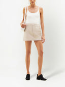Courreges Re Edition Logo Ribbed Tank Top