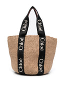 Chloè Woody Large Straw Basket Bag