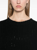 Ermanno Firenze Wool Cree Crewneck Sweter