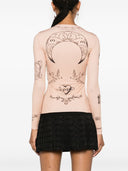 Marine Serre Tattoo Print Top