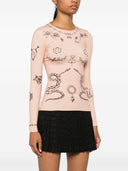 Marine Serre Tattoo Print Top