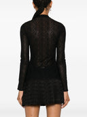 بلوزة مارين سيري مون دايموند بياقة عالية