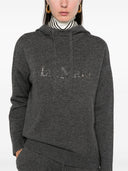 S Con cappuccio di lana del logo Max Mara