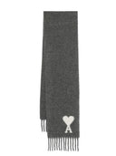 Ami Paris Ami De Coeur Wool Scarf