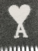 Ami Paris Ami De Coeur Wool Scarf