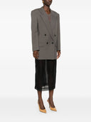 سترة سان لوران الصوفية ذات الصدر الواحد