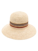 Paul Smith Ribbon Detail Straw Fedora Hat