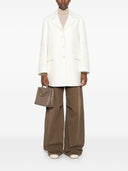Ermanno Scervino Wool Single Breasted Coat