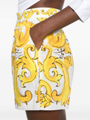 Pantaloncini di cotone stampato Dolce & Gabbana Maiolica