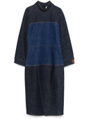 Abito midi di denim Bicolor Bicolor Fendi