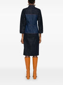 Abito midi di denim Bicolor Bicolor Fendi