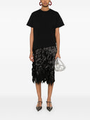 Camiseta asimétrica de algodón de Loewe