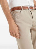 Brunello Cucinelli Denim Cotton Trousers