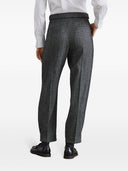 Brunello Cucinelli Wool Balggy Sartorial pantalon
