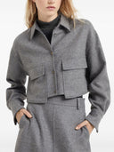 Brunello Cucinelli Virgin Wool Croped Jacket