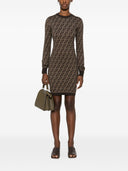 Fendi Ff Cotton Mini Dress