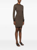Fendi Ff Cotton Mini Dress
