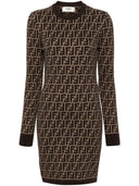 Fendi Ff Cotton Mini Dress