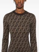 Fendi Ff Cotton Mini Dress