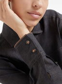 Brunello Cucinelli Wool Organza Shirt With Shiny Details