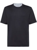 Brunello Cucinelli Faux Layering Cotton T Shirt