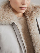Brunello Cucinelli Shearling And Cashmere Reversible Waistcoat