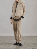 Brunello Cucinelli Shearling And Cashmere Reversible Waistcoat