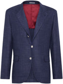 Brunello Cucinelli Prince Of Wales Deconstructed Jacket