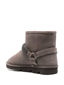Brunello Cucinelli Suede Ankle Boots With Shearling Lining