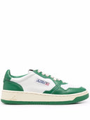 Sneaker in pelle bassa medaglia di autry