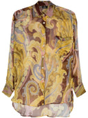 Camicia di seta stampata da etro