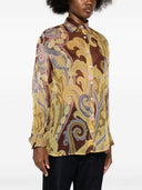 Camicia di seta stampata da etro