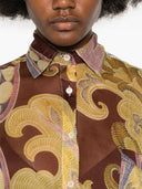 Camicia di seta stampata da etro