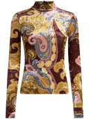 ETRO gedruckter Hochhalspullover