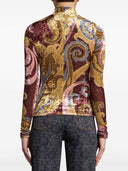 ETRO gedruckter Hochhalspullover