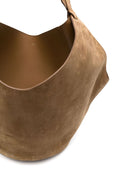 Borsa a tracolla in pelle media khaite