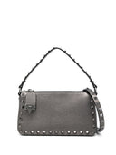 Valentino Garavani Rockstud Small Laminated Leather Shoulder Bag