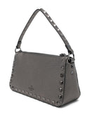 Valentino Garavani Rockstud Small Laminated Leather Shoulder Bag