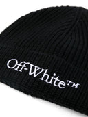 Off White Wool Logo Beanie
