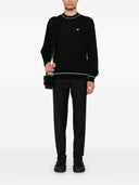 Sweter wełniany logo Emporio Armani