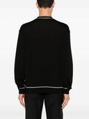 Sweter wełniany logo Emporio Armani