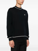 Suéter de cuello redondo de lana Emporio Armani