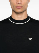 Suéter de cuello redondo de lana Emporio Armani