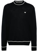 Suéter de cuello redondo de lana Emporio Armani