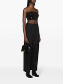 Norma Kamali Strapless 자른 상단