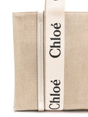Chloè Woody Medium Linen Tote