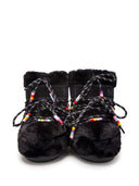 Moon Boot Icon Low Faux Fur Beads Snow Boots